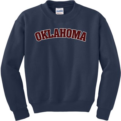 Retro Vintage Oklahoma Souvenir Gift Of Oklahoma Kids Sweatshirt