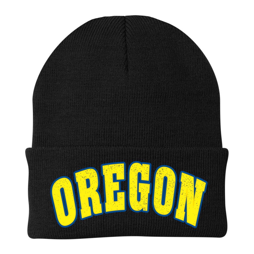 Retro Vintage Oregon State Souvenir Gift Of Oregon Gift Beanie
