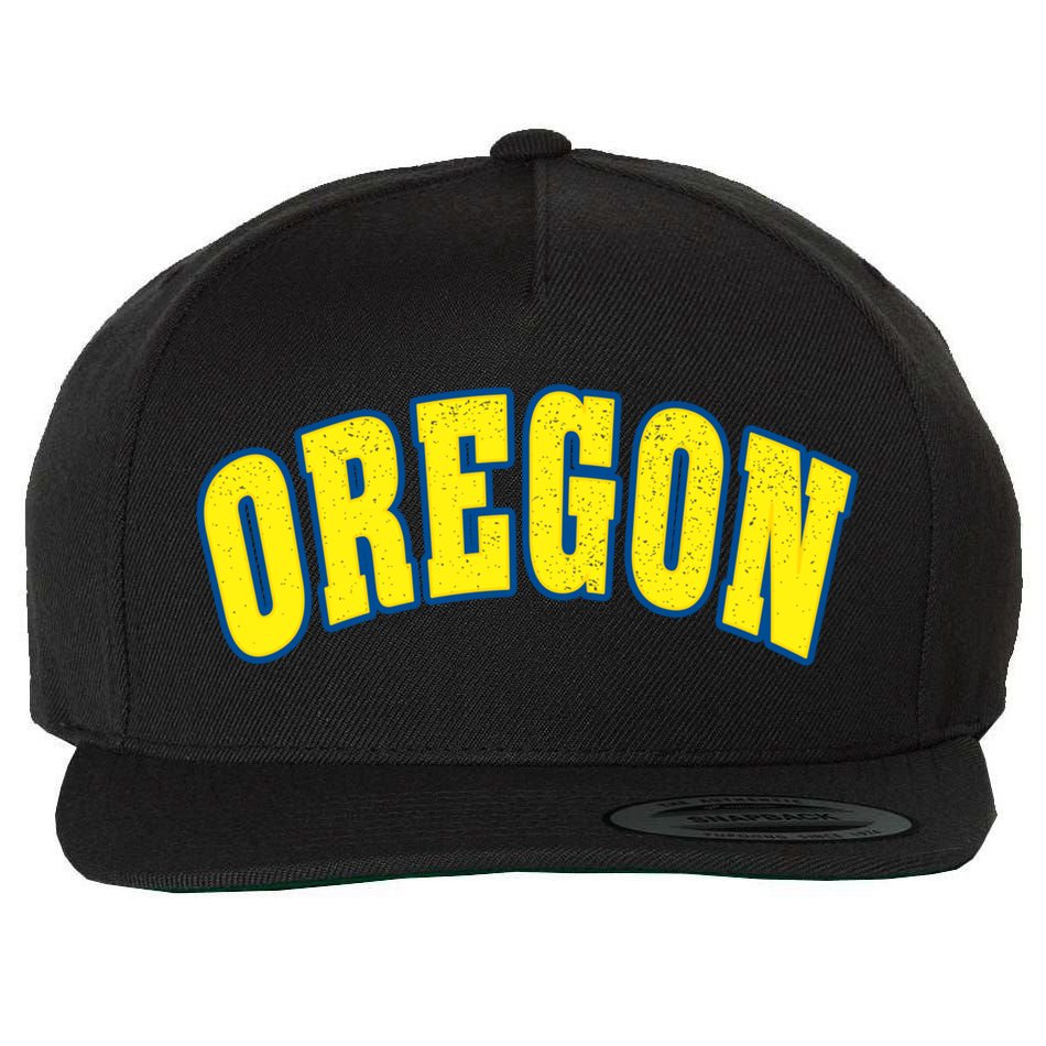 Retro Vintage Oregon State Souvenir Gift Of Oregon Gift Wool Snapback Cap