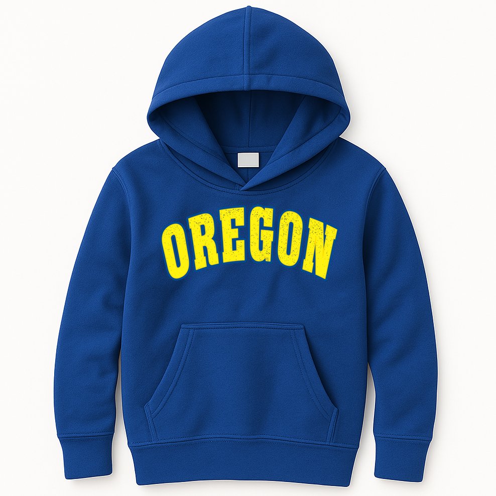 Retro Vintage Oregon State Souvenir Gift Of Oregon Gift Kids Hoodie