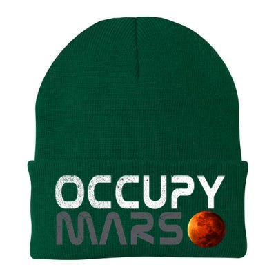 Retro Vintage Occupy Mars Space Explorer Knit Cap Winter Beanie