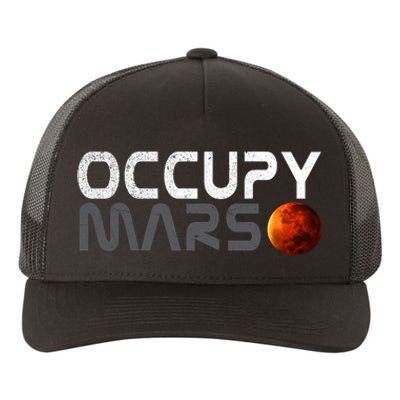 Retro Vintage Occupy Mars Space Explorer Yupoong Adult 5-Panel Trucker Hat