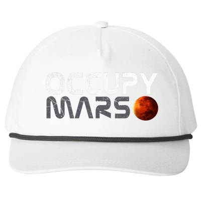 Retro Vintage Occupy Mars Space Explorer Snapback Five-Panel Rope Hat