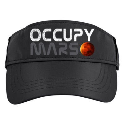 Retro Vintage Occupy Mars Space Explorer Adult Drive Performance Visor