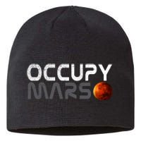 Retro Vintage Occupy Mars Space Explorer Sustainable Beanie