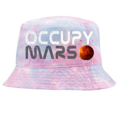 Retro Vintage Occupy Mars Space Explorer Tie-Dyed Bucket Hat