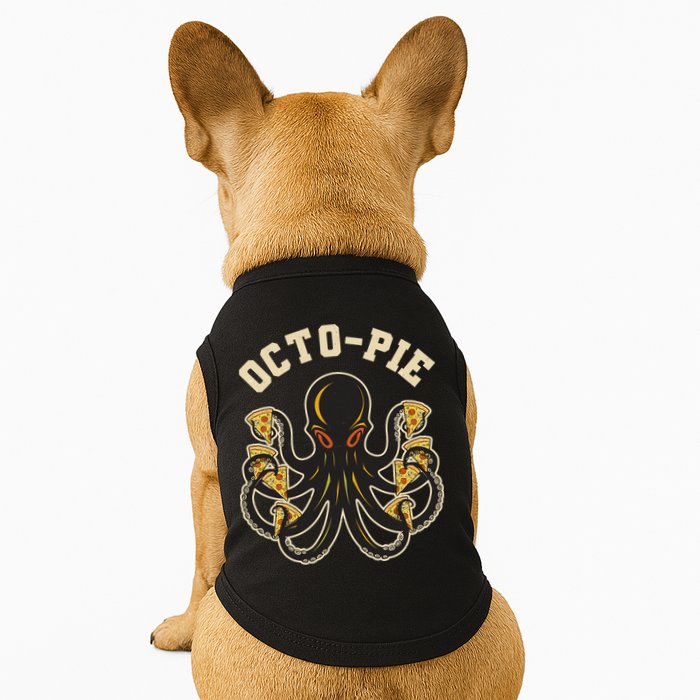 Retro Vintage Octo Pie Octopus Pizza Slices Doggie Tank