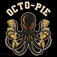 Retro Vintage Octo Pie Octopus Pizza Slices T-Shirt