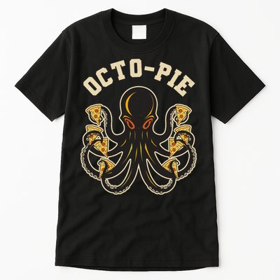 Retro Vintage Octo Pie Octopus Pizza Slices Tall T-Shirt