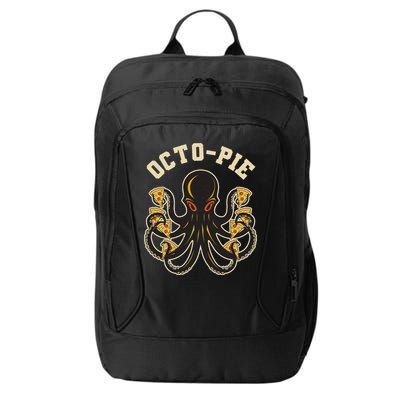 Retro Vintage Octo Pie Octopus Pizza Slices City Backpack
