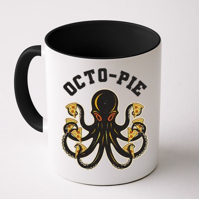 Retro Vintage Octo Pie Octopus Pizza Slices Mug