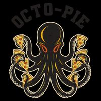 Retro Vintage Octo Pie Octopus Pizza Slices Mug