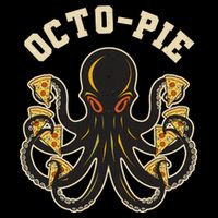 Retro Vintage Octo Pie Octopus Pizza Slices Flatbill Hat