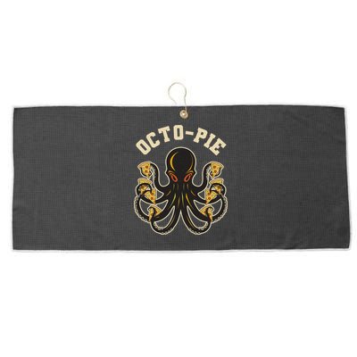 Retro Vintage Octo Pie Octopus Pizza Slices Large Microfiber Waffle Golf Towel