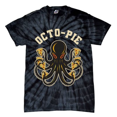 Retro Vintage Octo Pie Octopus Pizza Slices Tie-Dye T-Shirt