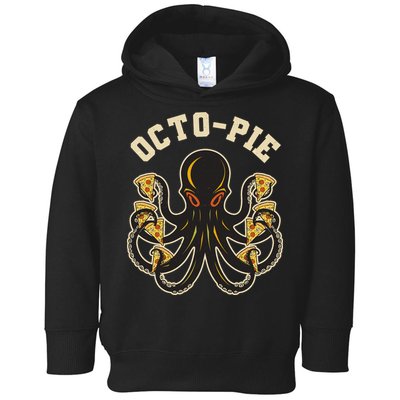 Retro Vintage Octo Pie Octopus Pizza Slices Toddler Hoodie