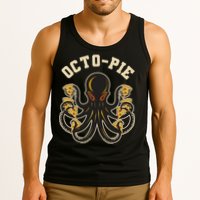 Retro Vintage Octo Pie Octopus Pizza Slices Tank Top