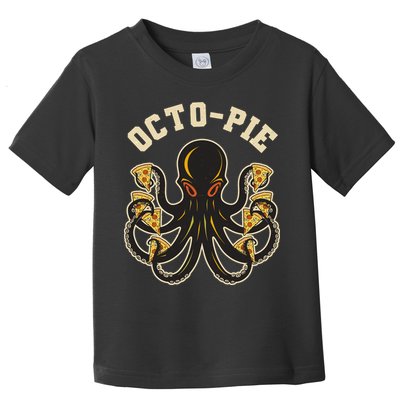 Retro Vintage Octo Pie Octopus Pizza Slices Toddler T-Shirt