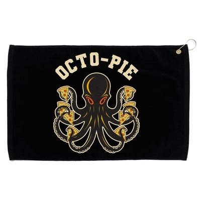 Retro Vintage Octo Pie Octopus Pizza Slices Grommeted Golf Towel