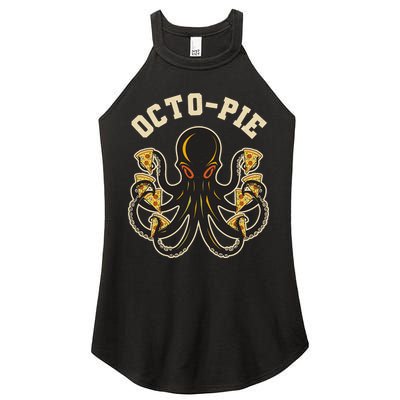 Retro Vintage Octo Pie Octopus Pizza Slices Women's Perfect Tri Rocker Tank