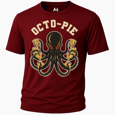 Retro Vintage Octo Pie Octopus Pizza Slices Performance Shirt