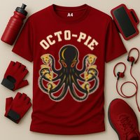 Retro Vintage Octo Pie Octopus Pizza Slices Performance Shirt