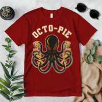 Retro Vintage Octo Pie Octopus Pizza Slices Premium T-Shirt