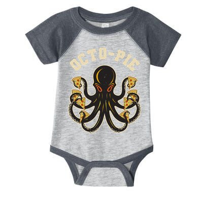 Retro Vintage Octo Pie Octopus Pizza Slices Infant Baby Jersey Bodysuit