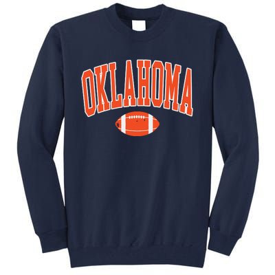 Retro Vintage Oklahoma Football Distressed Gifts Tall Sweatshirt