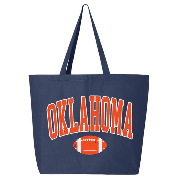 Retro Vintage Oklahoma Football Distressed Gifts 25L Jumbo Tote