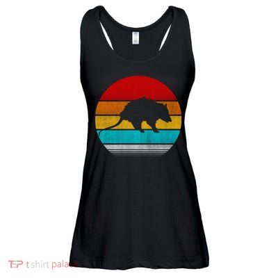 Retro Vintage Opossum Ladies Essential Flowy Tank