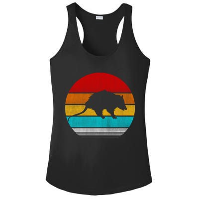 Retro Vintage Opossum Ladies PosiCharge Competitor Racerback Tank