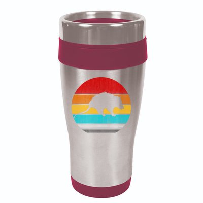 Retro Vintage Opossum 16oz Travel Tumbler