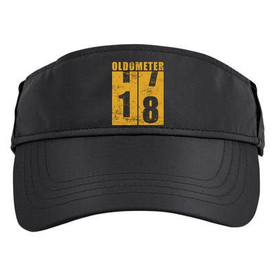 Retro Vintage Oldometer 18 Years Old Adult Drive Performance Visor