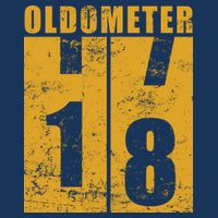 Retro Vintage Oldometer 18 Years Old T-Shirt
