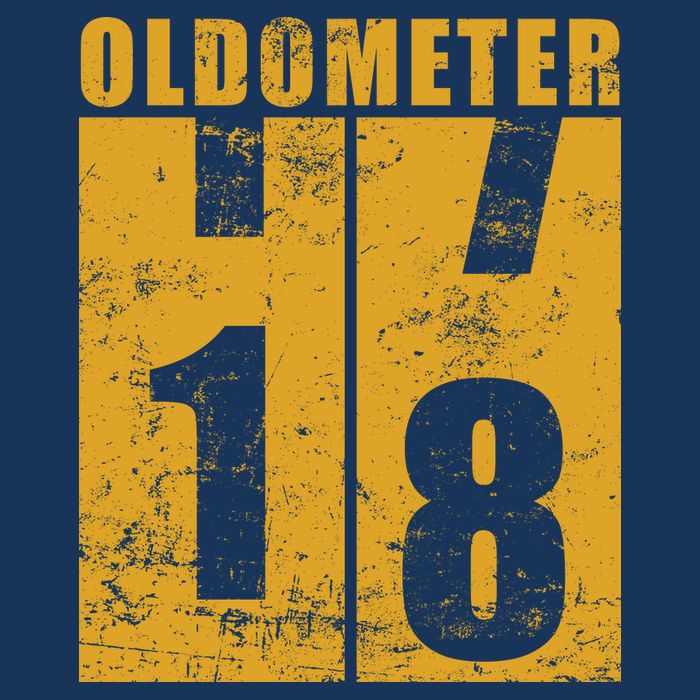 Retro Vintage Oldometer 18 Years Old T-Shirt