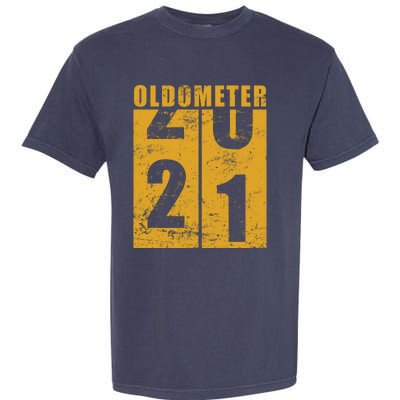 Retro Vintage Oldometer 21 Years Old Garment-Dyed Heavyweight T-Shirt