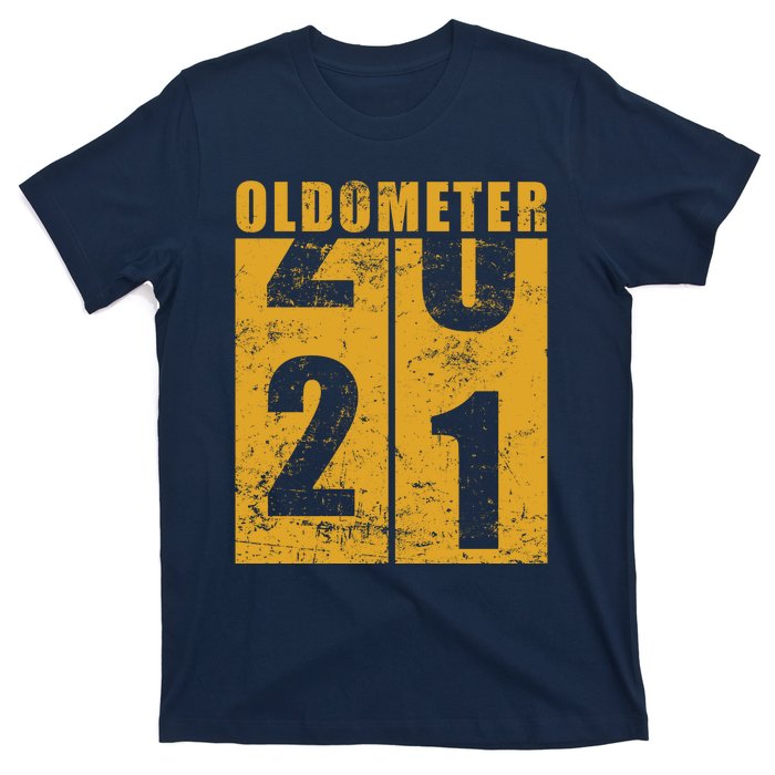 Retro Vintage Oldometer 21 Years Old T-Shirt