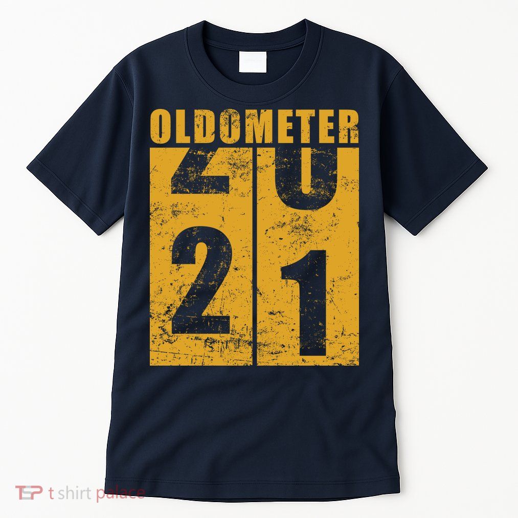 Retro Vintage Oldometer 21 Years Old Tall T-Shirt