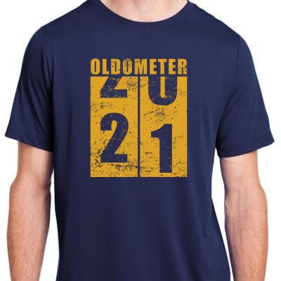 Retro Vintage Oldometer 21 Years Old Adult ChromaSoft Performance T-Shirt