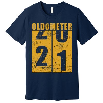 Retro Vintage Oldometer 21 Years Old Premium T-Shirt