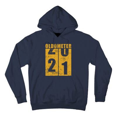 Retro Vintage Oldometer 21 Years Old Tall Hoodie