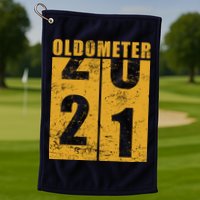 Retro Vintage Oldometer 21 Years Old Golf Towel