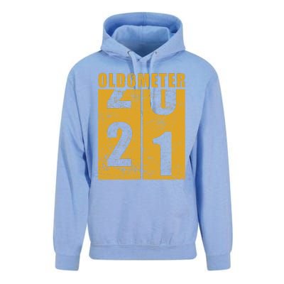 Retro Vintage Oldometer 21 Years Old Unisex Surf Hoodie