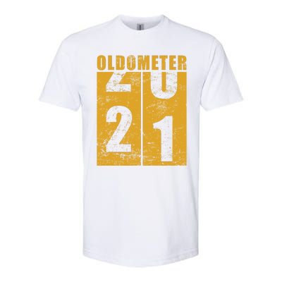 Retro Vintage Oldometer 21 Years Old Softstyle CVC T-Shirt