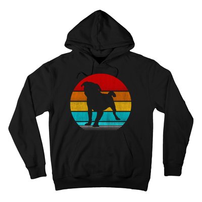 Retro Vintage Pug Hoodie