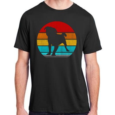 Retro Vintage Pug Adult ChromaSoft Performance T-Shirt