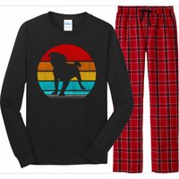 Retro Vintage Pug Long Sleeve Pajama Set