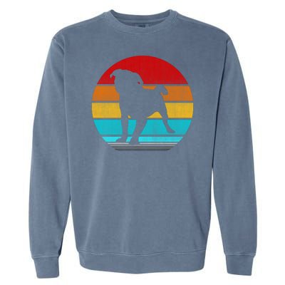 Retro Vintage Pug Garment-Dyed Sweatshirt