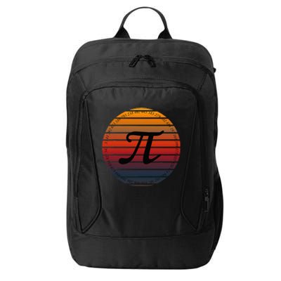 Retro Vintage Pi Day Spiral Pi Math Tee For Pi Day 3.14 City Backpack